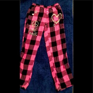 Sleeping checkered Pink and Black Pajama pants